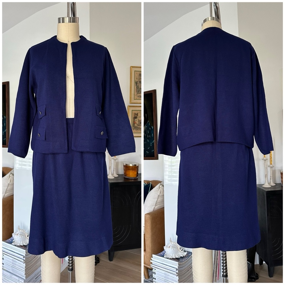 Vintage 60’s Knit Jacket & Skirt Set
